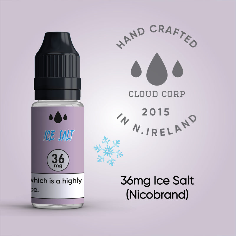 36mg Iced Nic Salt Shots 4 x 10ml Pack