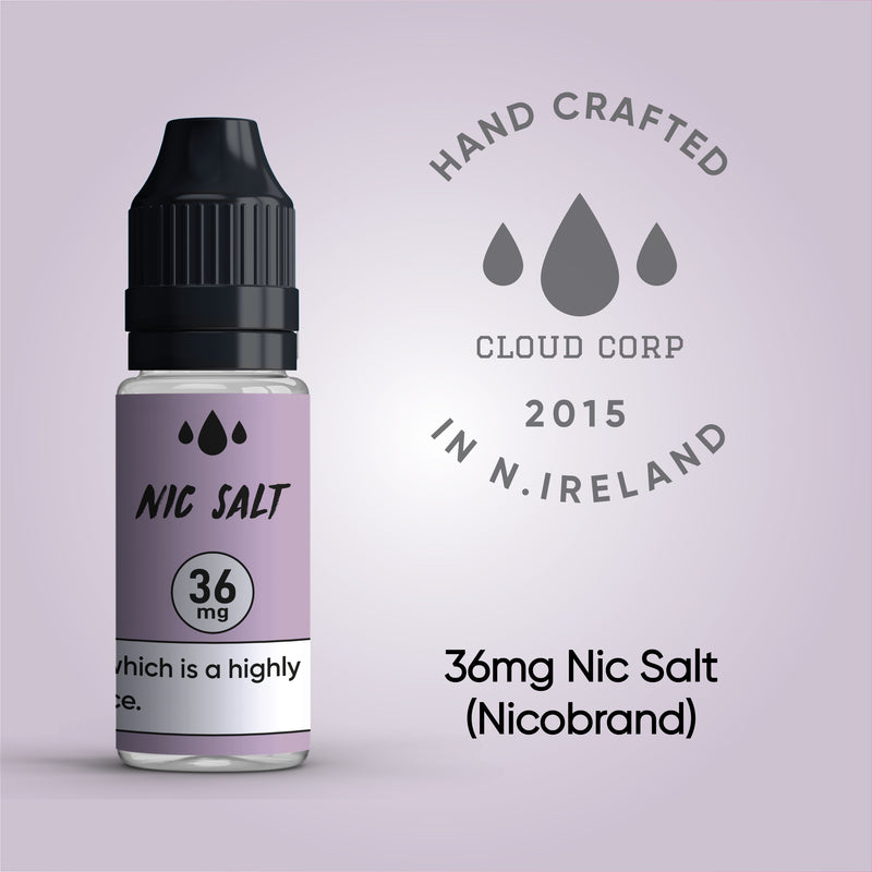 36mg Nic Salt Shots 4 x 10ml Pack